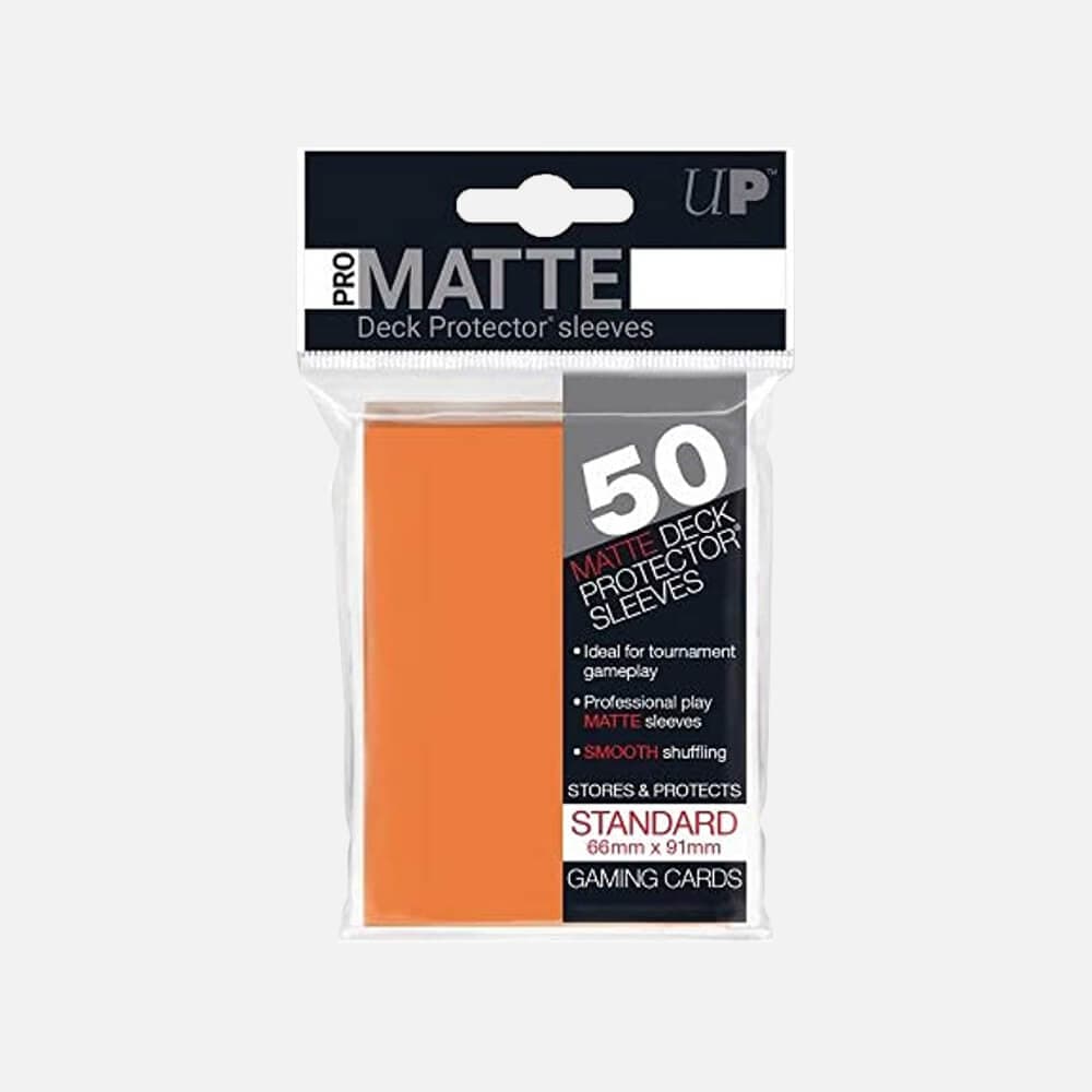 Pro Matte Standard zaščitni ovitki za karte - Oranžni (50)