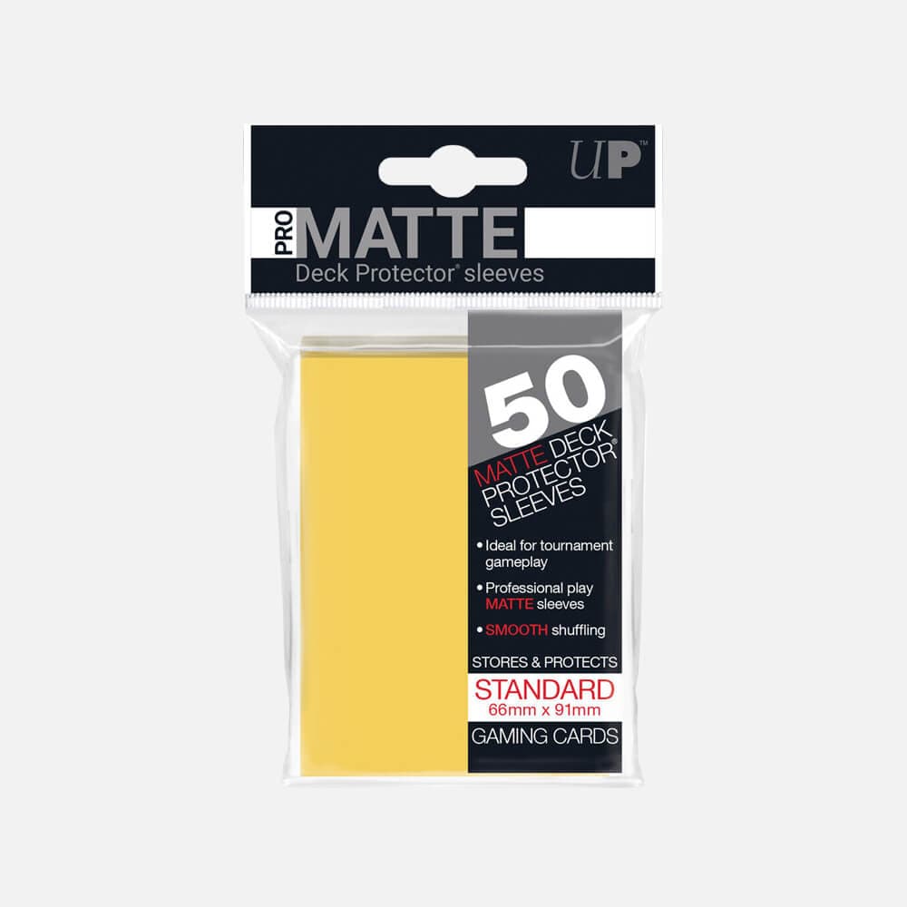 Pro Matte Standard zaščitni ovitki za karte - Rumeni (50)