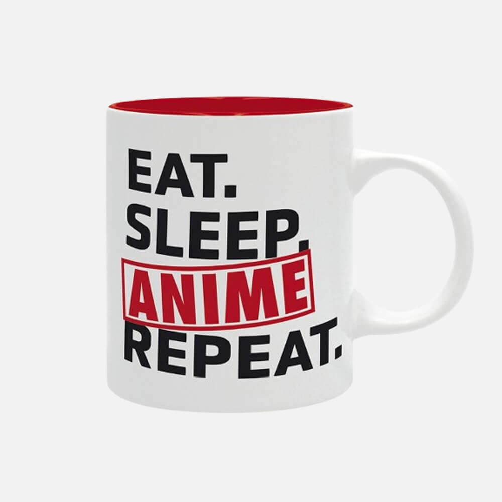 Skodelica Eat Sleep Anime Repeat - Asian Art - Skodelica (320ml)