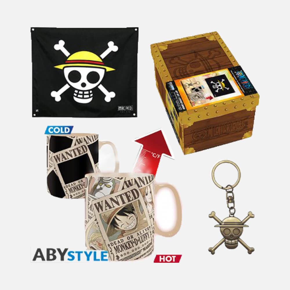 Paket One Piece: Zastava, obesek, skodelica 320ml (spreminja motiv ob spremembi temperature)