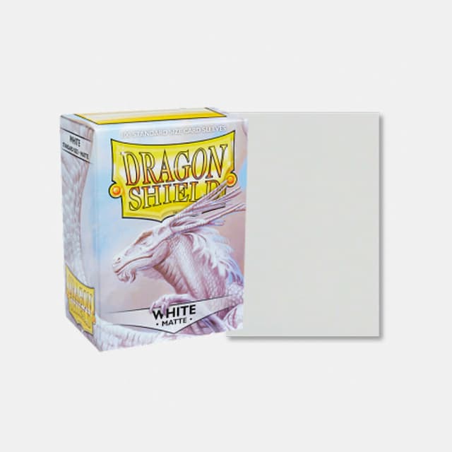 Dragon Shield (DS): Standard Matte beli ovitki (100 kosov)