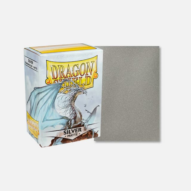 Dragon Shield (DS): Standard Matte srebrni ovitki (100 kosov)