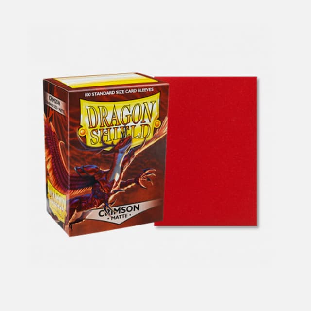 Dragon Shield (DS): Standard Matte Crimson ovitki (100 kosov)