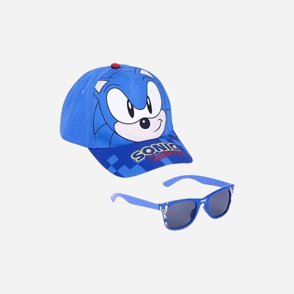 Kapa s šiltom Sonic The Hedgehog in sončna očala
