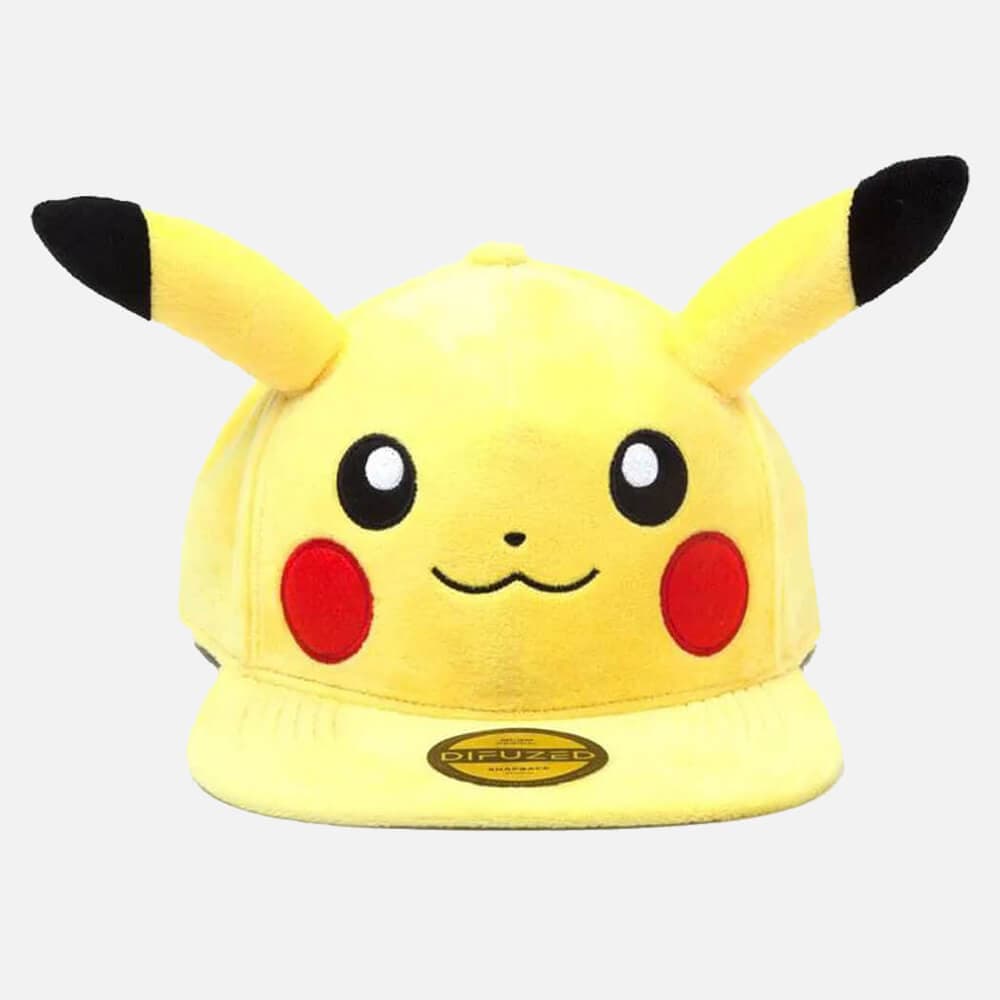 Pokémon plišasta kapa s šiltom Pikachu