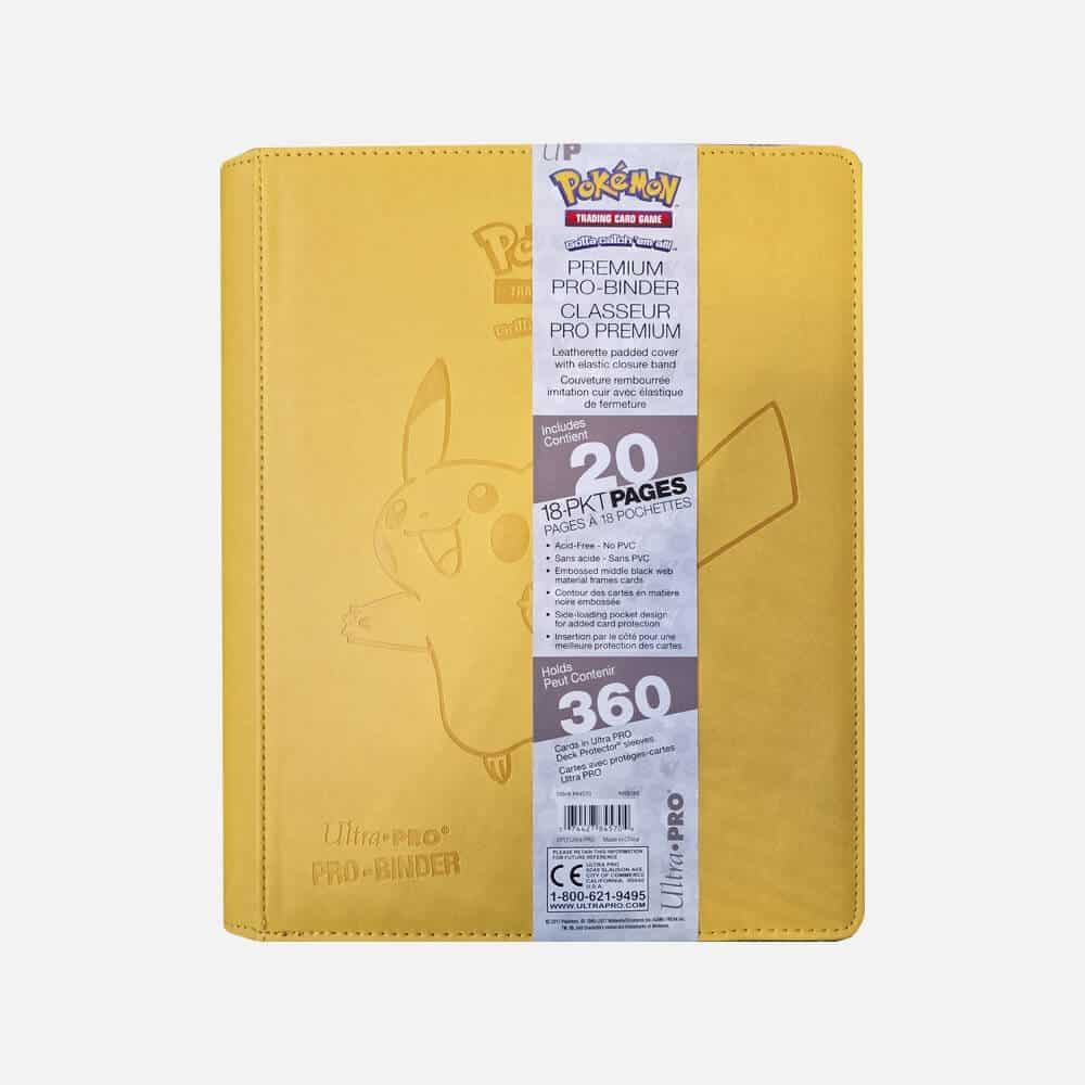 Ultra PRO Pokémon Album (Binder): Pikachu Premium 9-žepni