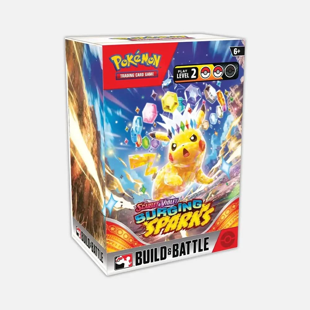 Pokémon karte Surging Sparks Build and Battle Box