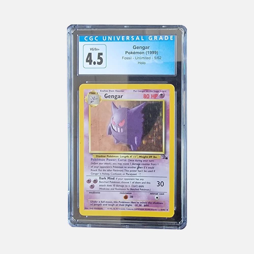 Gengar Holo - Fossil Pokémon card 5/62