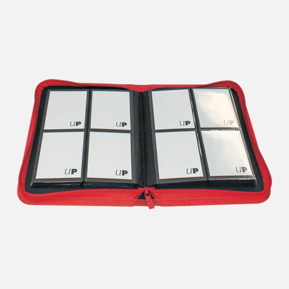 Zippered PRO Binder 4-pocket Vivid Red