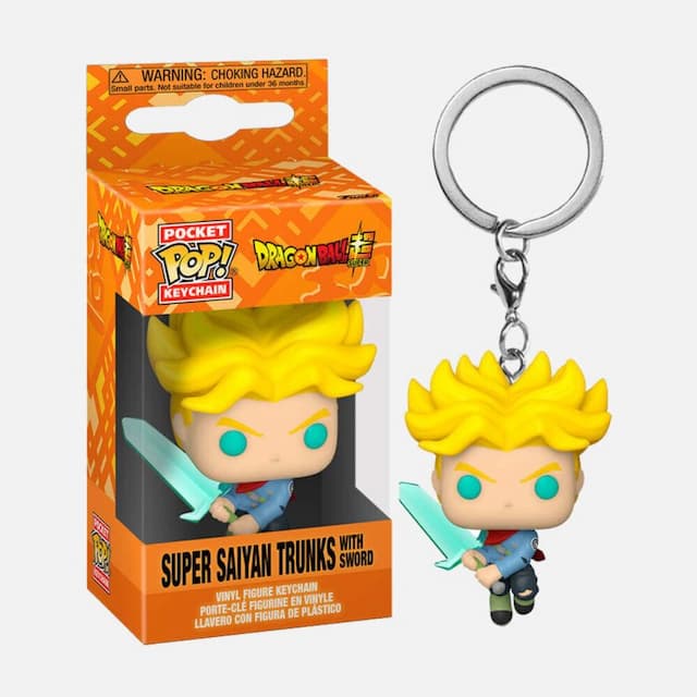 Keychain Pop! Dragon Ball Super Saiyan Trunks with Sword