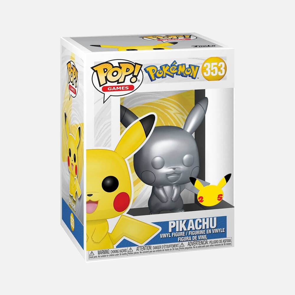 Funko Pop! Pokémon Pikachu Silver Edition (9cm)