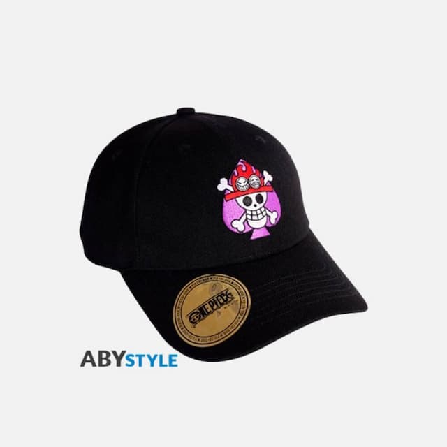 Snapback cap One Piece Ace's Skull (black)