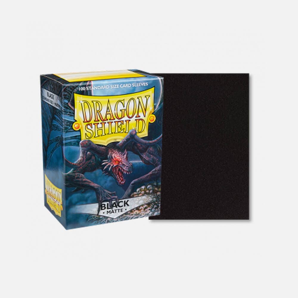 Dragon Shield (DS): Standard Matte Black Sleeves (100pcs)