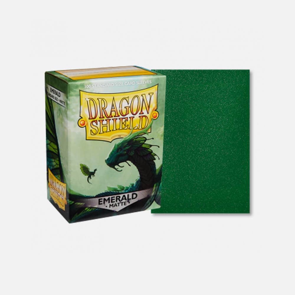 Dragon Shield (DS): Standard Matte Emerald Sleeves (100pcs)