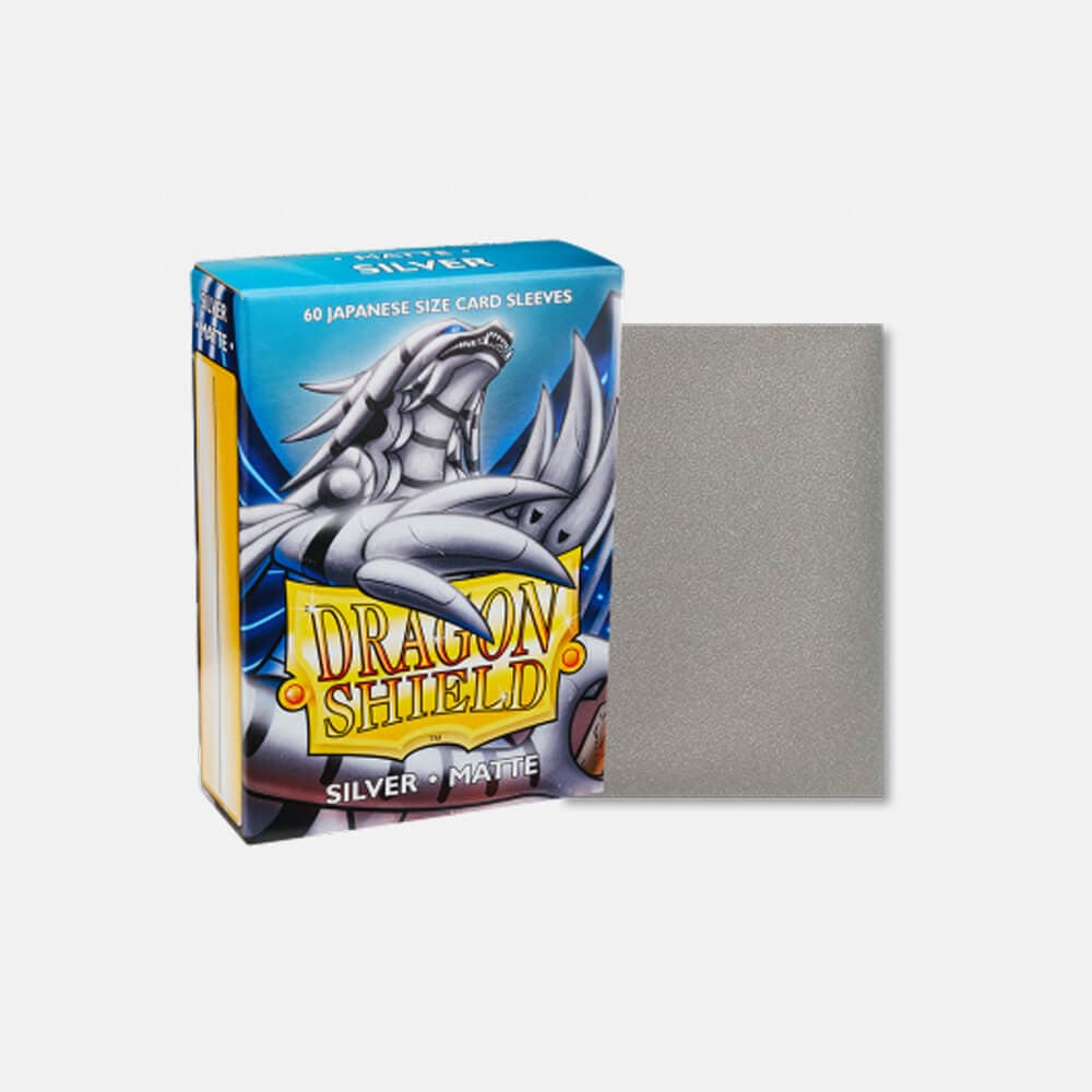 Dragon Shield (DS): Japanese Matte Silver Sleeves (60pcs)