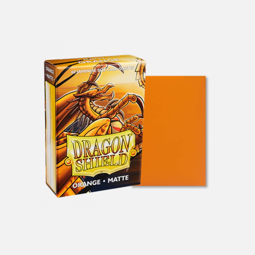 Dragon Shield (DS): Japanese Matte Orange Sleeves (60pcs)