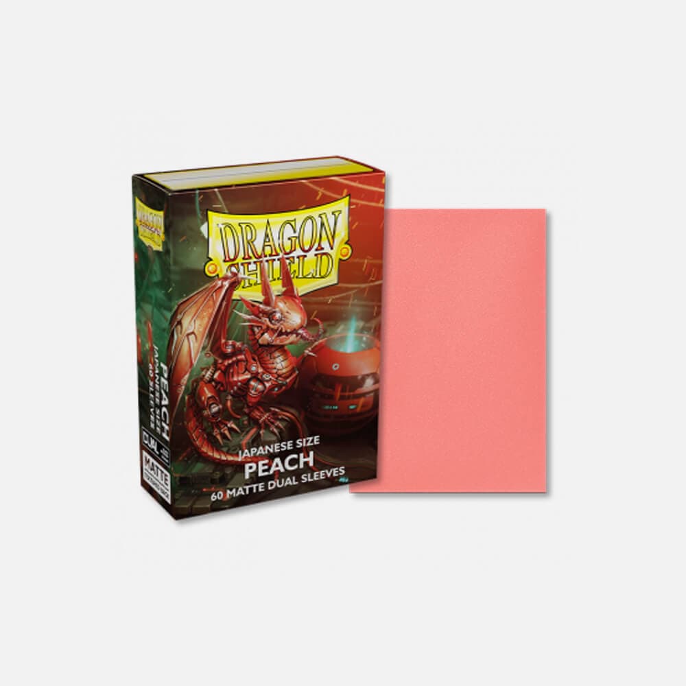 Dragon Shield (DS): Small Matte Dual Peach Sleeves (60pcs)