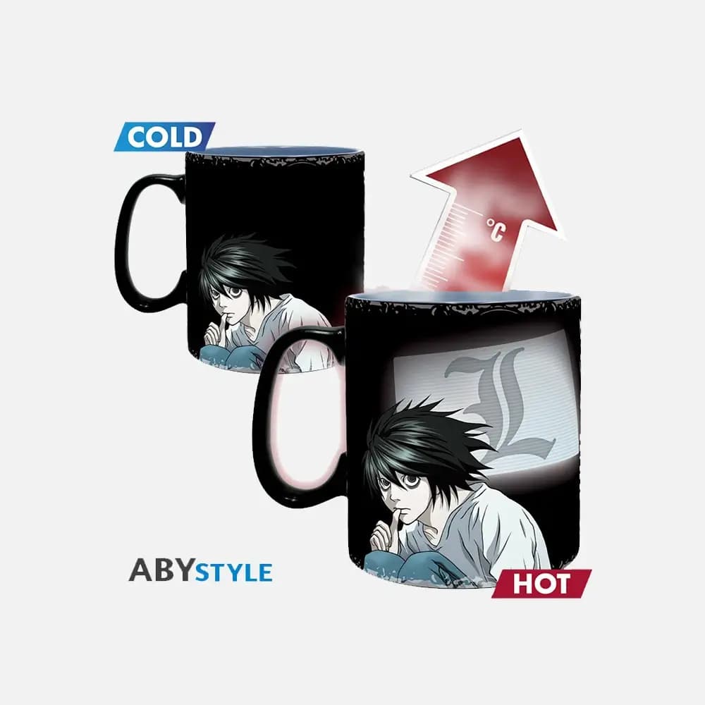 Mug Death Note Kira & L (heat change) (460ml)