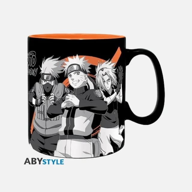 Mug Naruto Shippuden Group black & white (460ml)