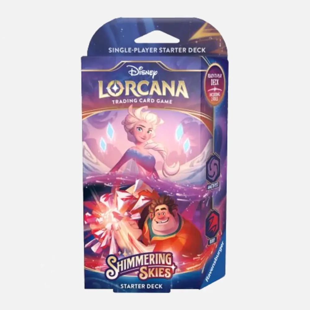 Disney Lorcana - Shimmering Skies Starter Deck - Wreck-It Ralph & Elsa