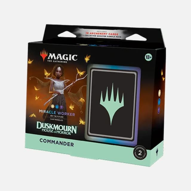 Magic the Gathering (MTG) cards Duskmourn: House of Horror Miracle Worker Commander Deck