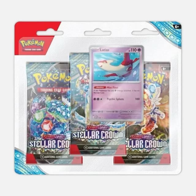 Stellar Crown 3-Pack Blister - Latias - Pokémon cards