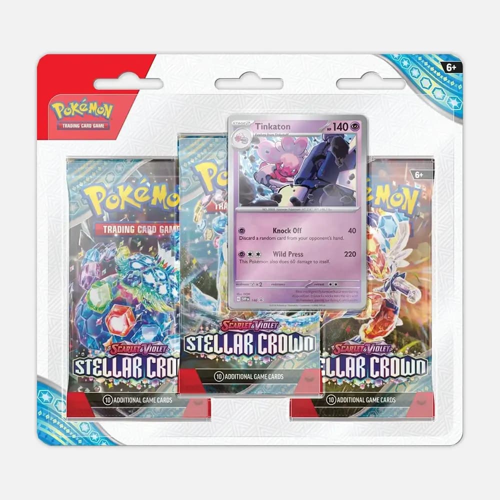 Stellar Crown 3-Pack Blister - Tinkaton - Pokémon cards