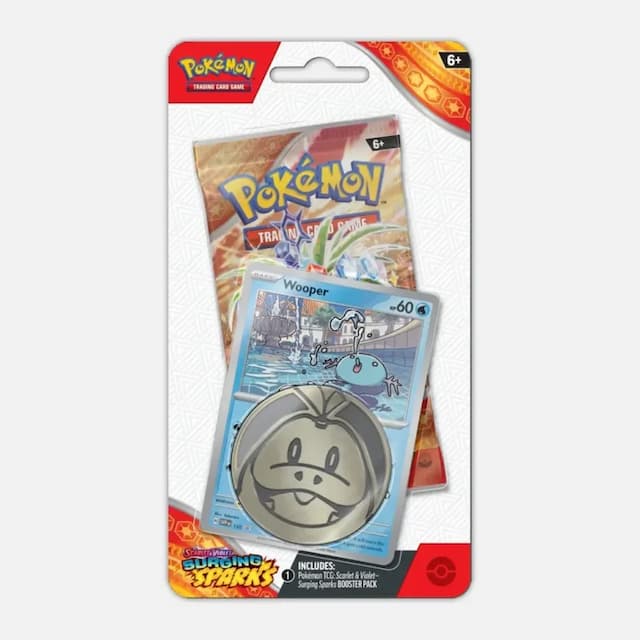 Surging Sparks Checklane Blister Wooper - Pokémon cards