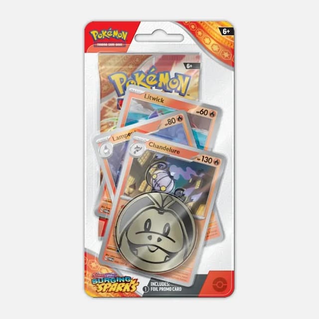 Surging Sparks Premium Checklane Blister Chandelure - Pokémon cards