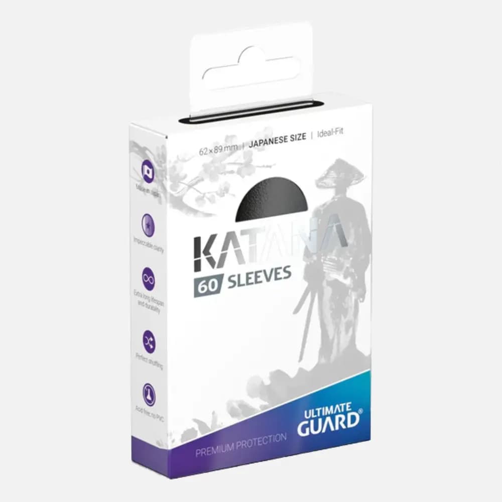 Ultimate Guard Katana Japanese sleeves, black (60pcs)