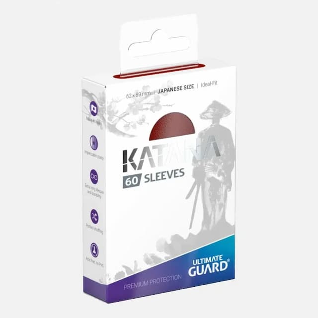 Ultimate Guard Katana Japanese sleeves, red (60pcs)