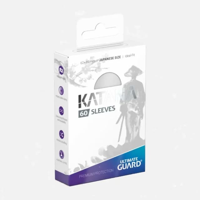 Ultimate Guard Katana Japanese sleeves, white (60pcs)