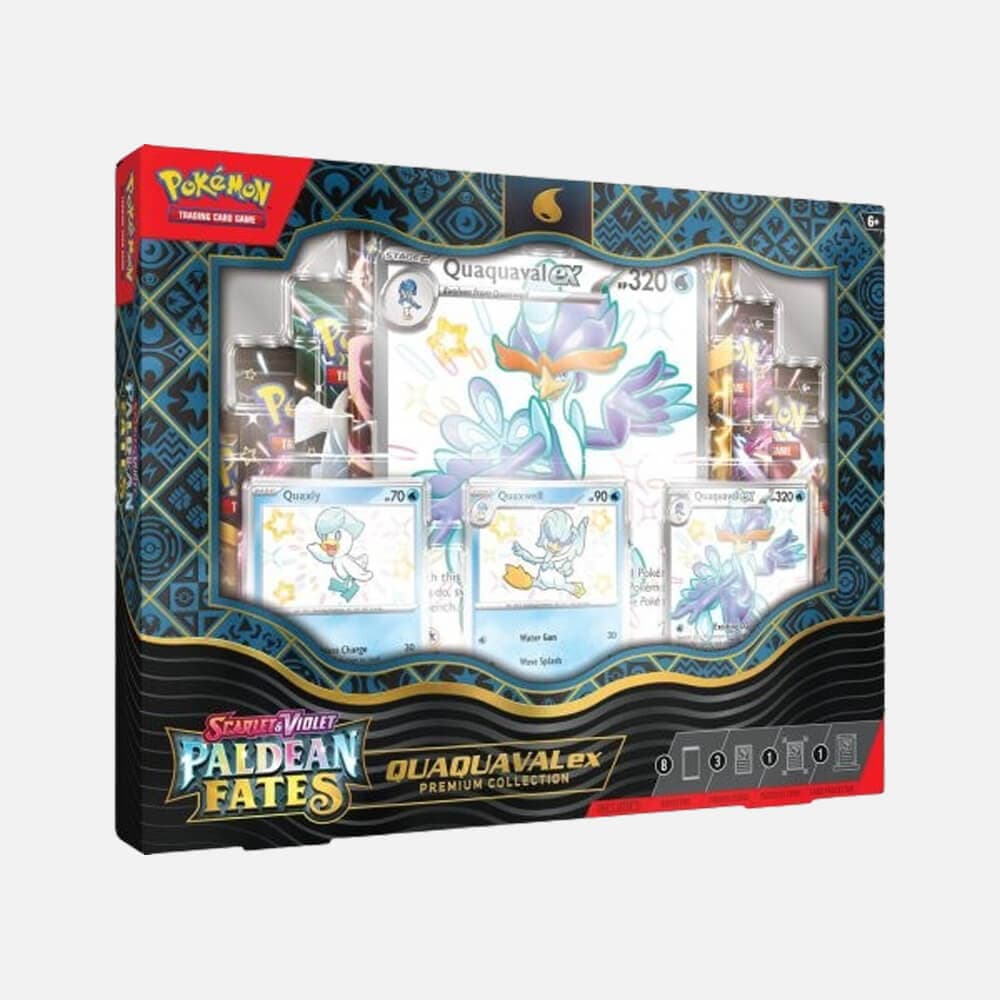 Paldean Fates - Premium Collection Shiny Quaquaval ex - Pokémon TCG