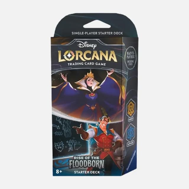 Disney Lorcana - Rise Of The Floodborn Starter Deck - Evil Queen & Gaston